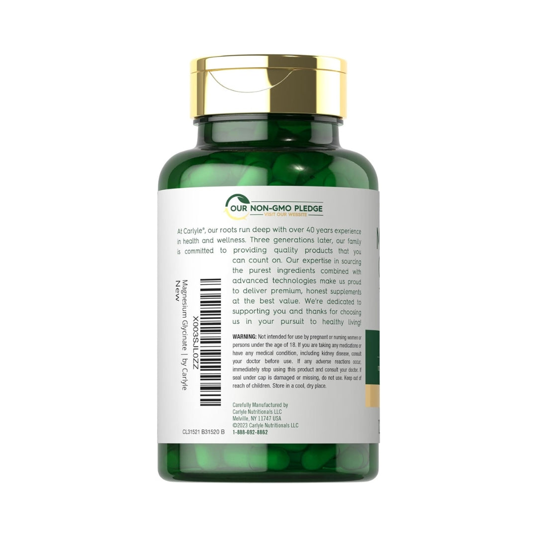 Glicinato de Magnesio Con Ashwagandha Complex 2740 Mg 120 Capsulas Carlyle