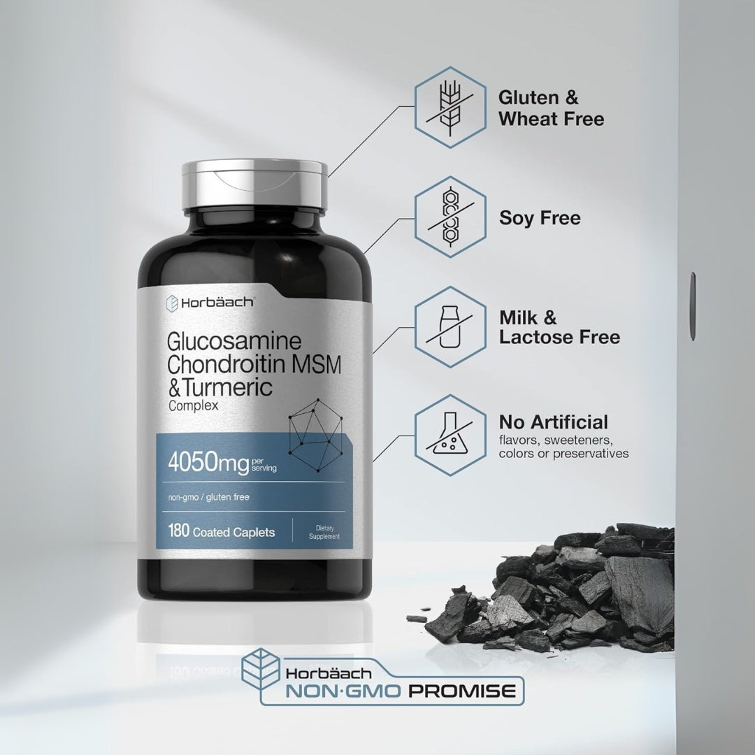 Glucosamina Condroitina Msm Curcuma Complex 4050 Mg 180 Und Horbaach