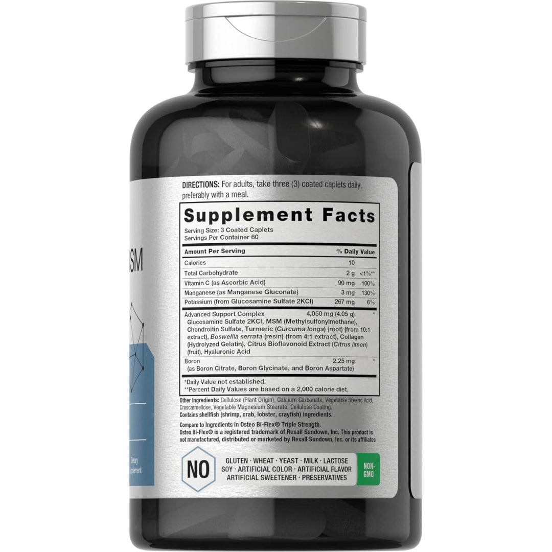 Glucosamina Condroitina Msm Curcuma Complex 4050 Mg 180 Und Horbaach