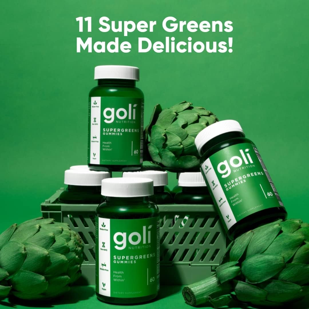 Gomitas Con Superalimentos Verdes 60 Unidades Goli Nutrition