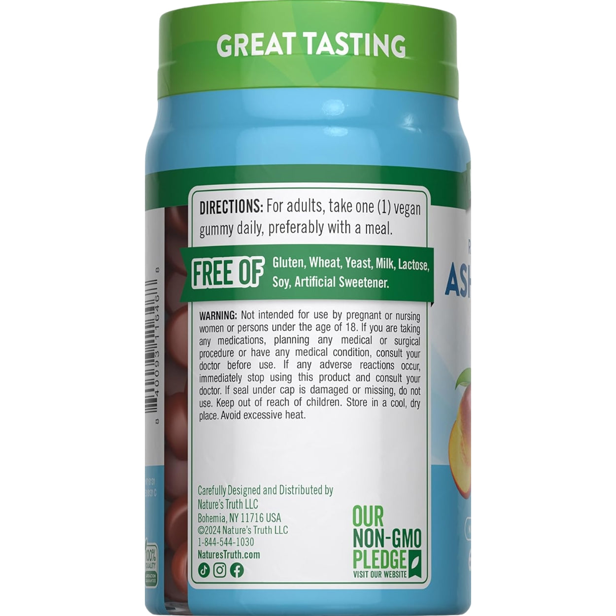 Gomitas de Ashwagandha 500 Mg 60 Gomitas Natures Truth