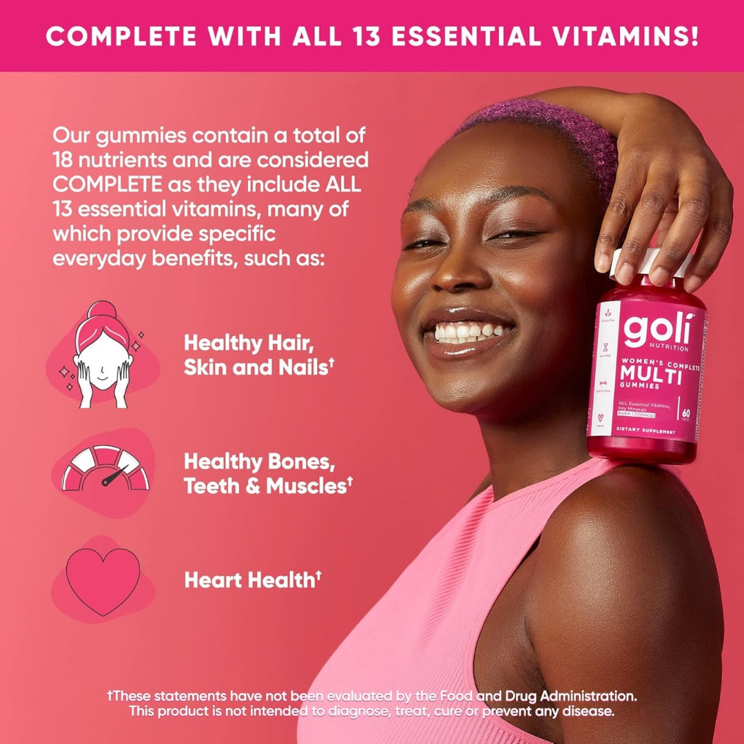 Gomitas multivitamínicas Mujeres 60 Unidaes Goli Nutrition
