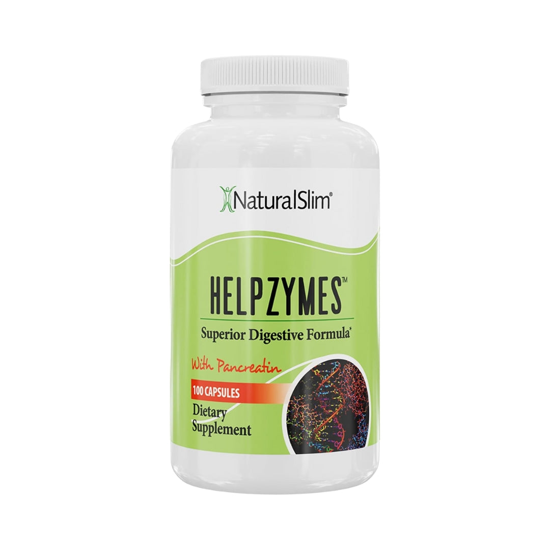 Helpzymes Enzimas Digestivas Con Pancreatina 100 Capsulas Natural Slim