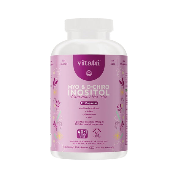 Inositol Myo & D Chiro  270 Capsulas Vitatu