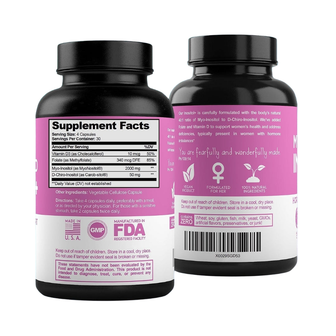 Inositol Myo D Chiro Folate Y Vit D 120 Capsulas Optify