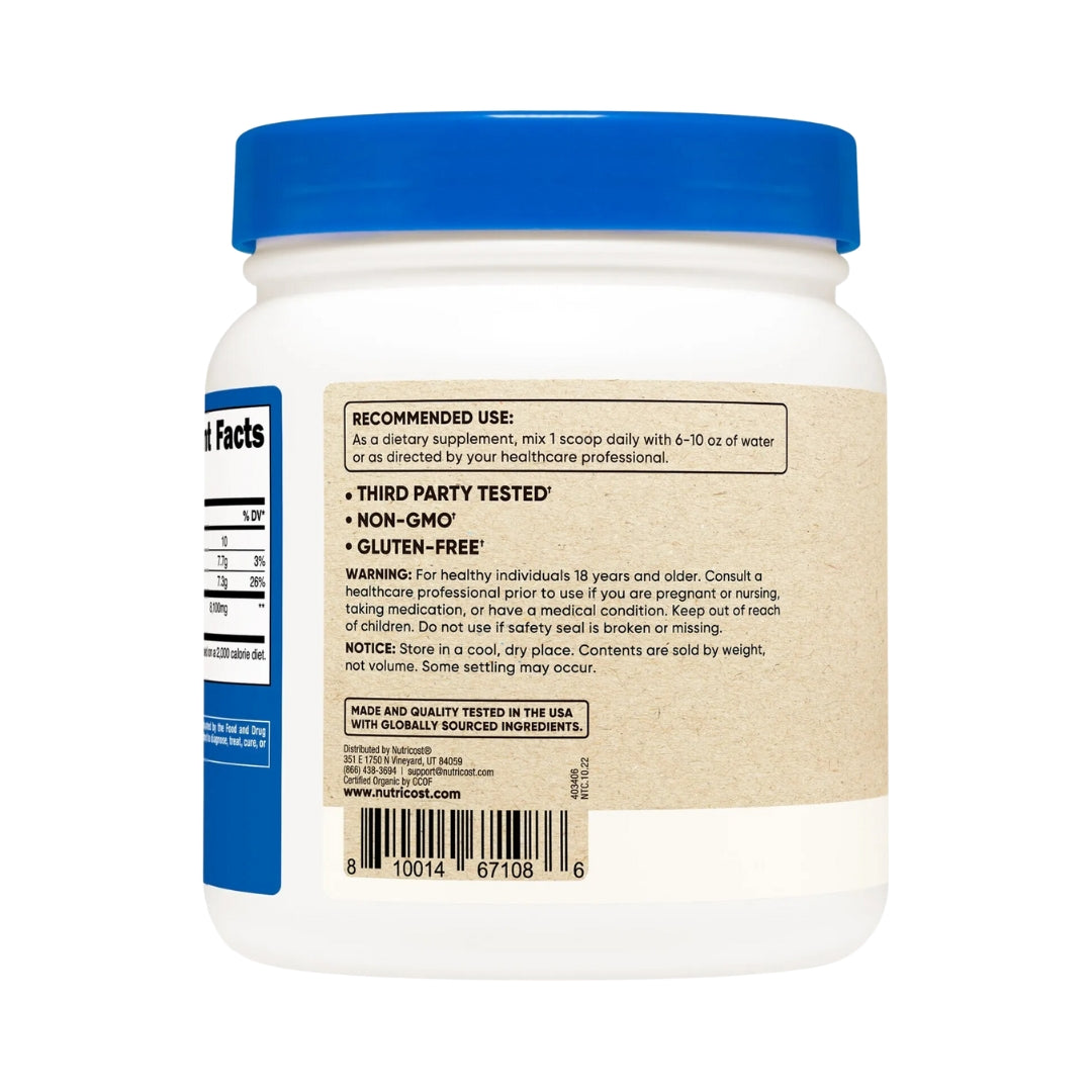 Inuline Powder Organic 454 Gr Nutricost