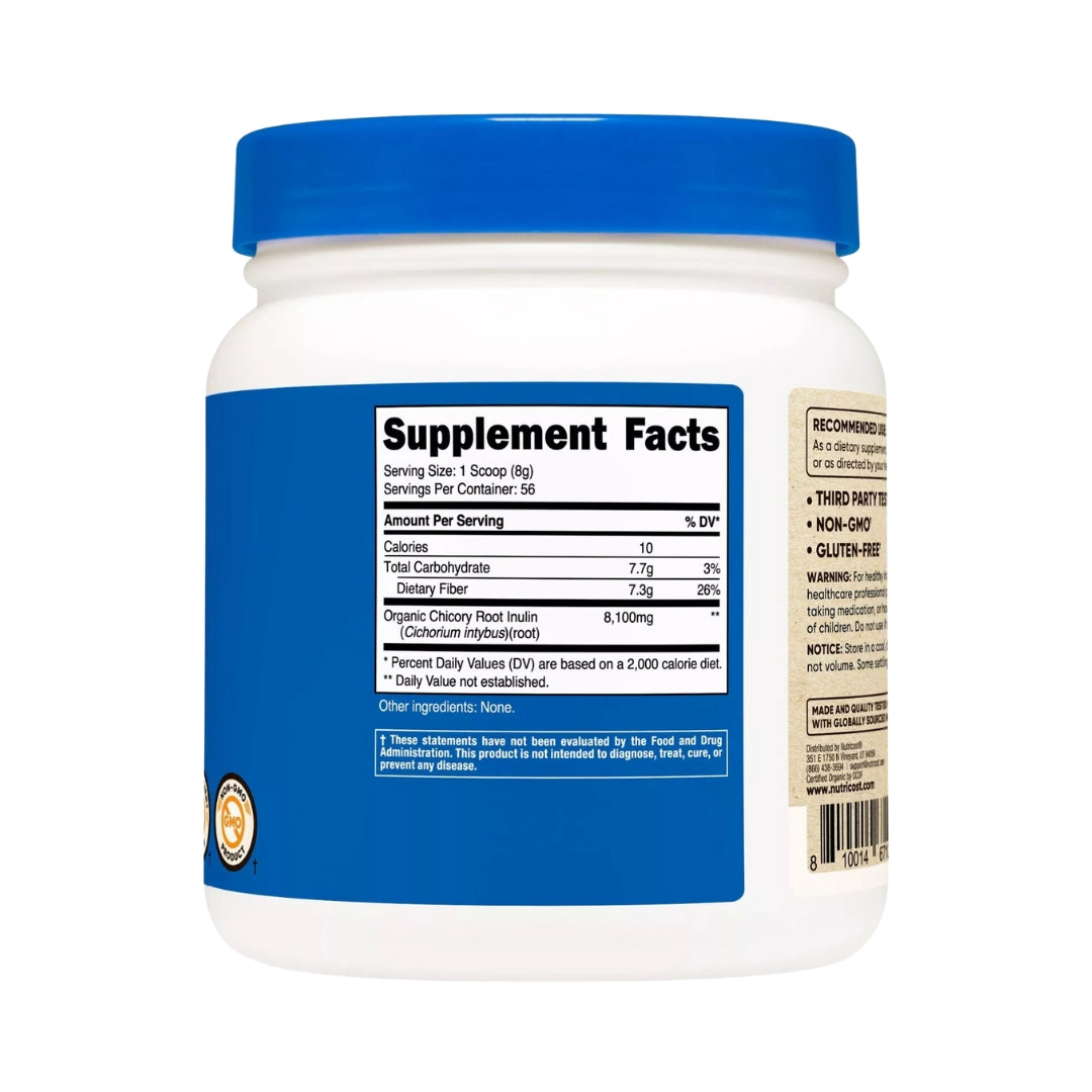 Inuline Powder Organic 454 Gr Nutricost