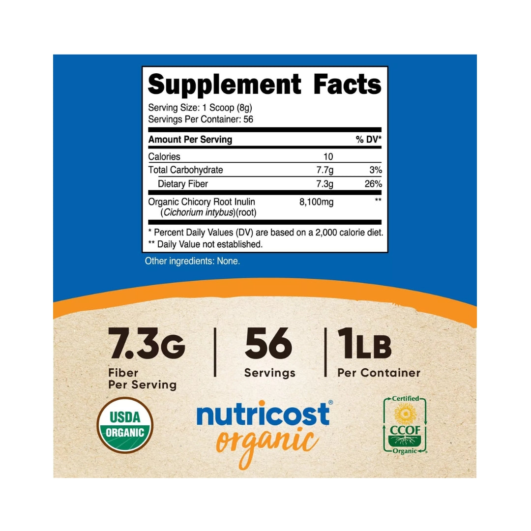 Inuline Powder Organic 454 Gr Nutricost