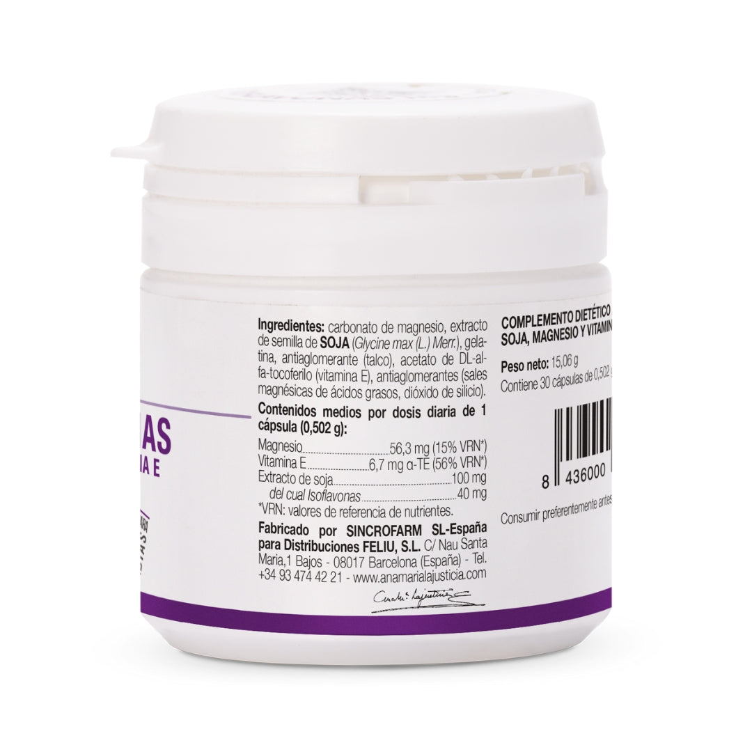 Isoflavonas Con Magnesio Vitamina E 30 Capsulas Ana Maria La Justicia
