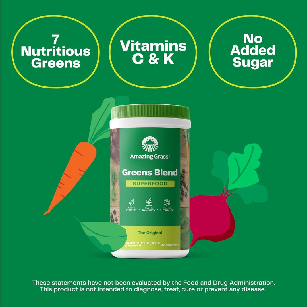 Jugo Verde En Polvo Green Blend 480 Gr Amazing Grass
