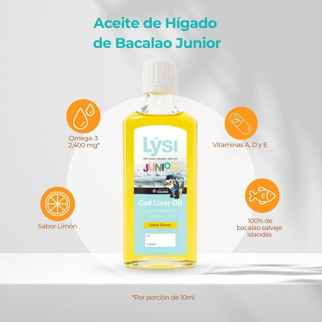 Junior Omega 3 Epa Y Dha  Para Niño Lysi