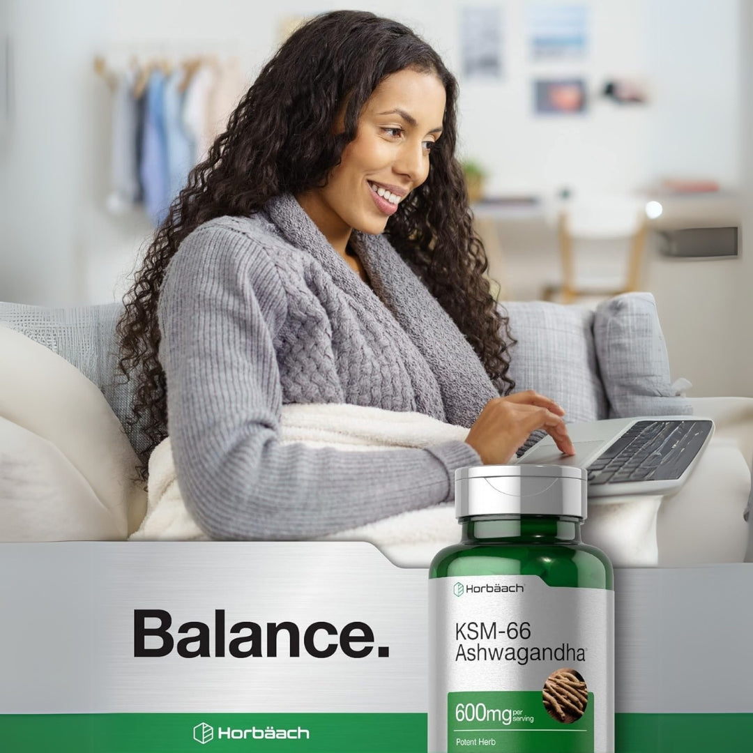 KSM 66 Ashwagandha 600 Mg 60 Capsulas Horbaach