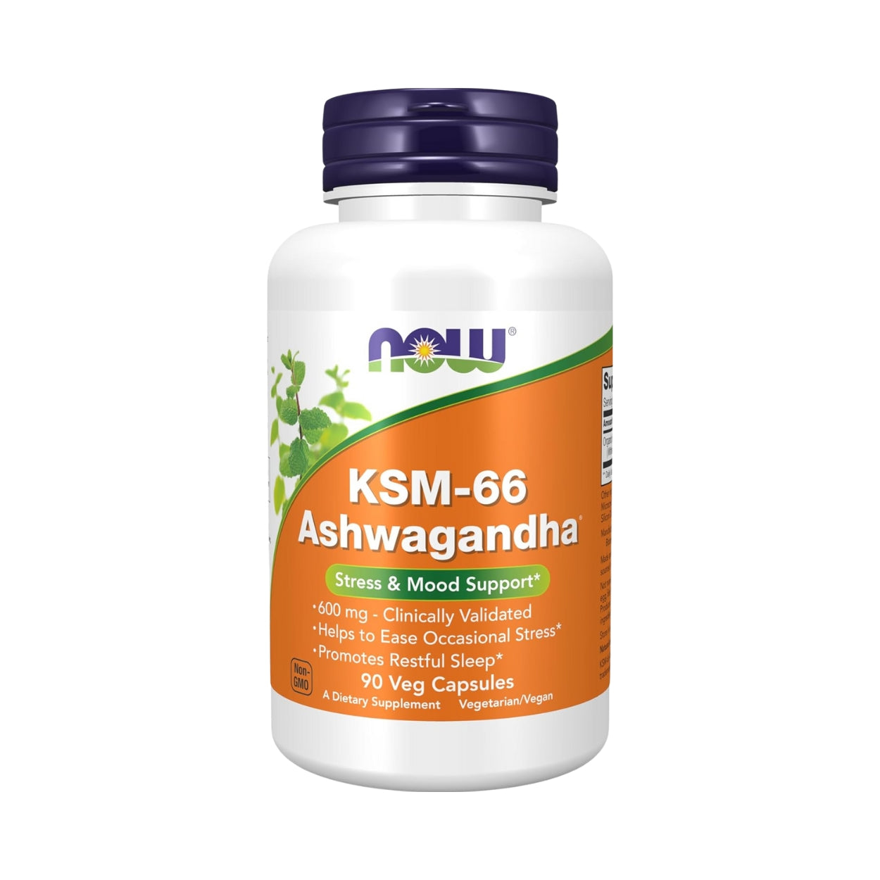 KSM 66 Ashwagandha 600 Mg 90 Capsulas Now