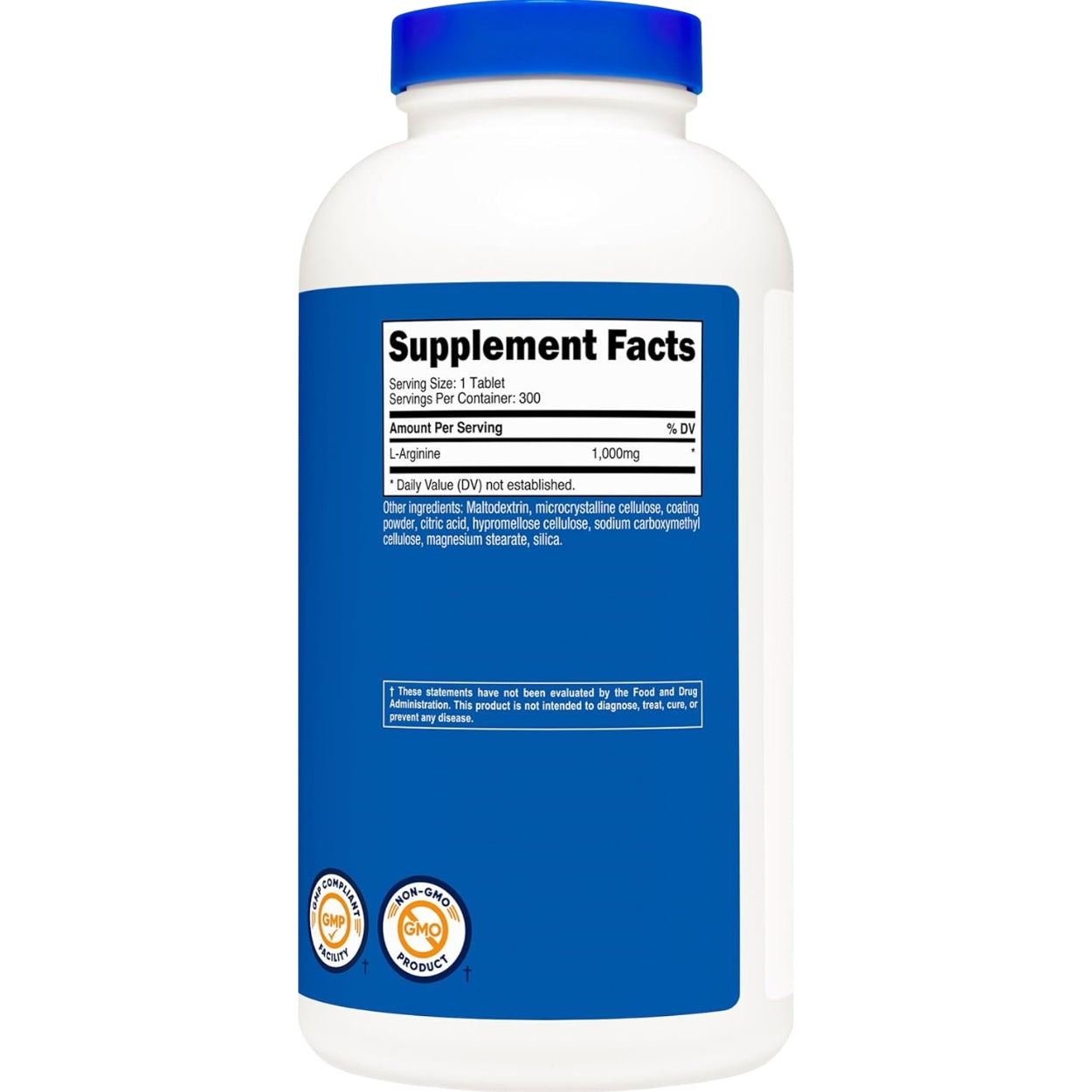 L-Arginina 1000 Mg 300 Tabletas Nutricost