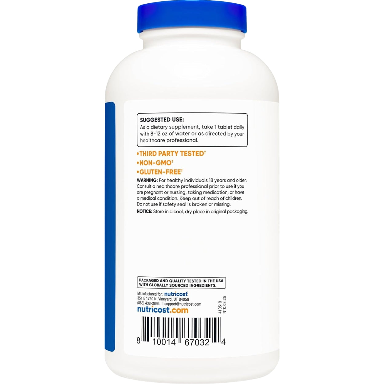 L-Arginina 1000 Mg 300 Tabletas Nutricost