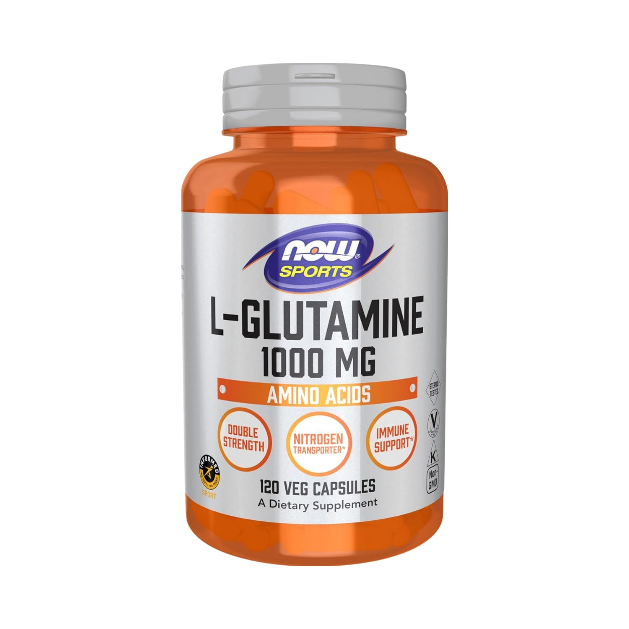 L Glutamina 1000 Mg 120 Capsulas Now Sports