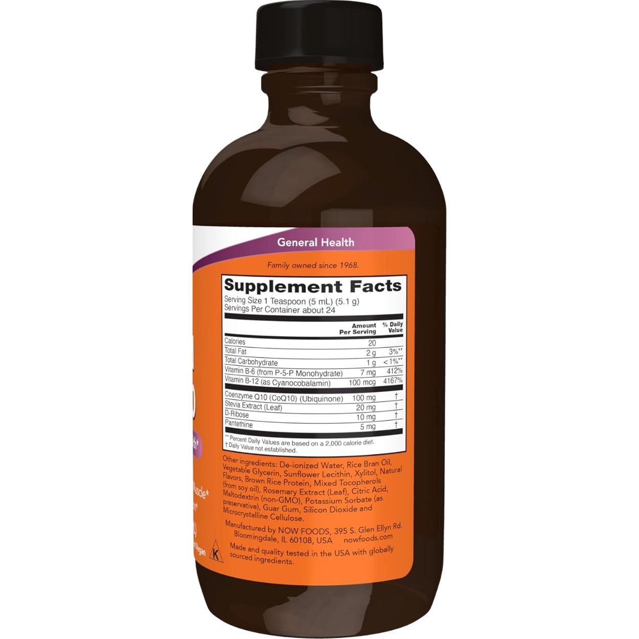 Liquido CoQ 10 100 Mg 118 Ml Now