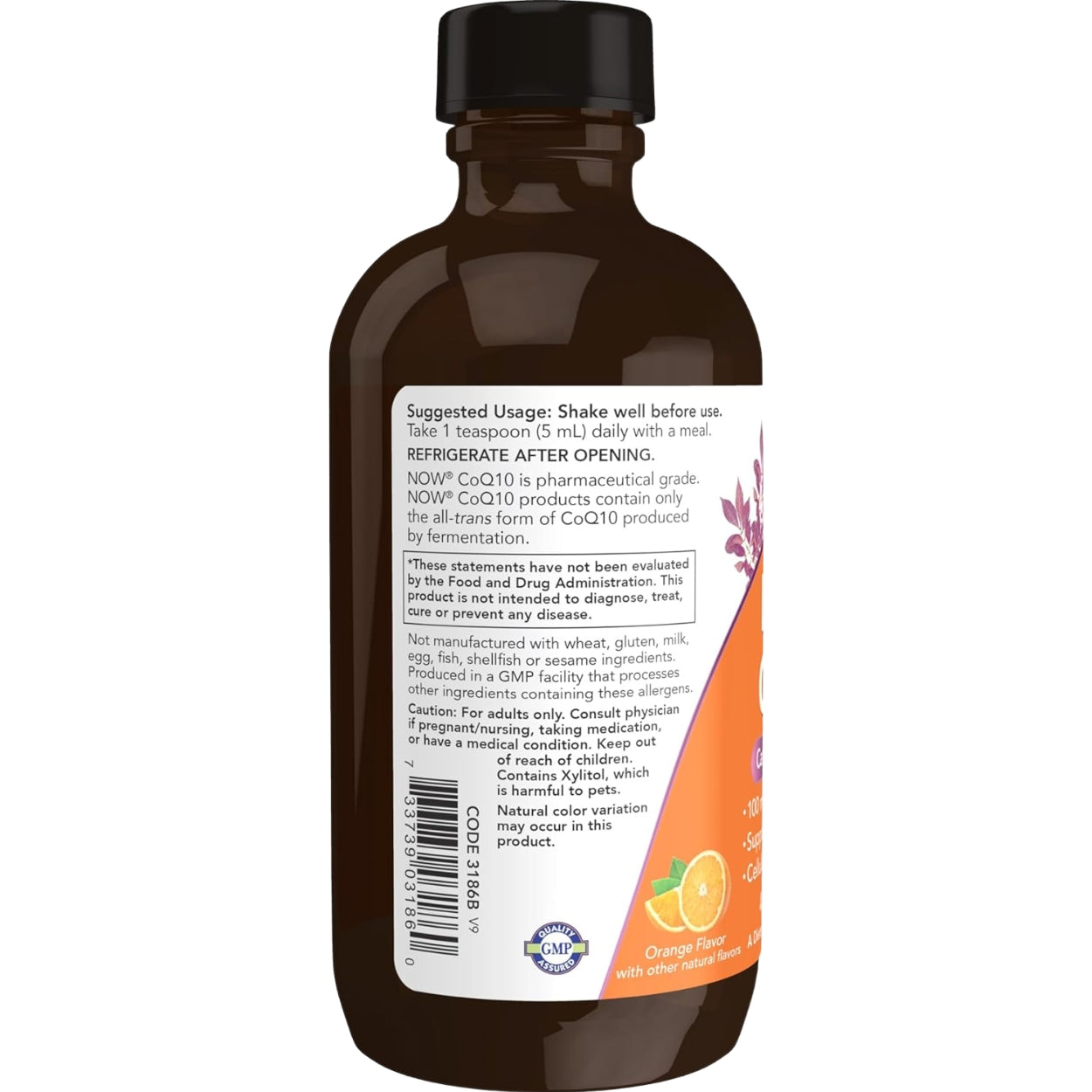 Liquido CoQ 10 100 Mg 118 Ml Now