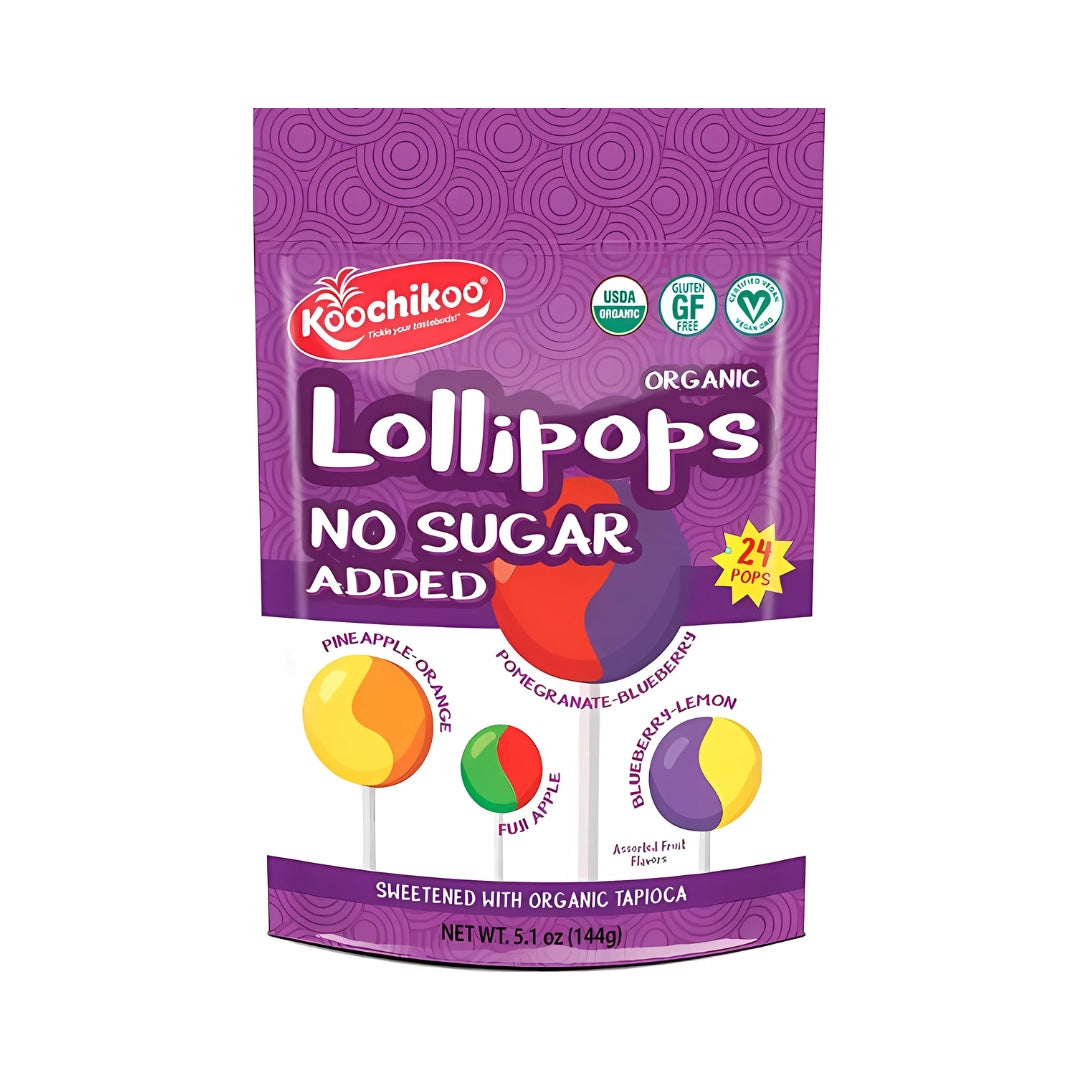 Lollipops Chupetes Organicos 144 Gr Koochikoo