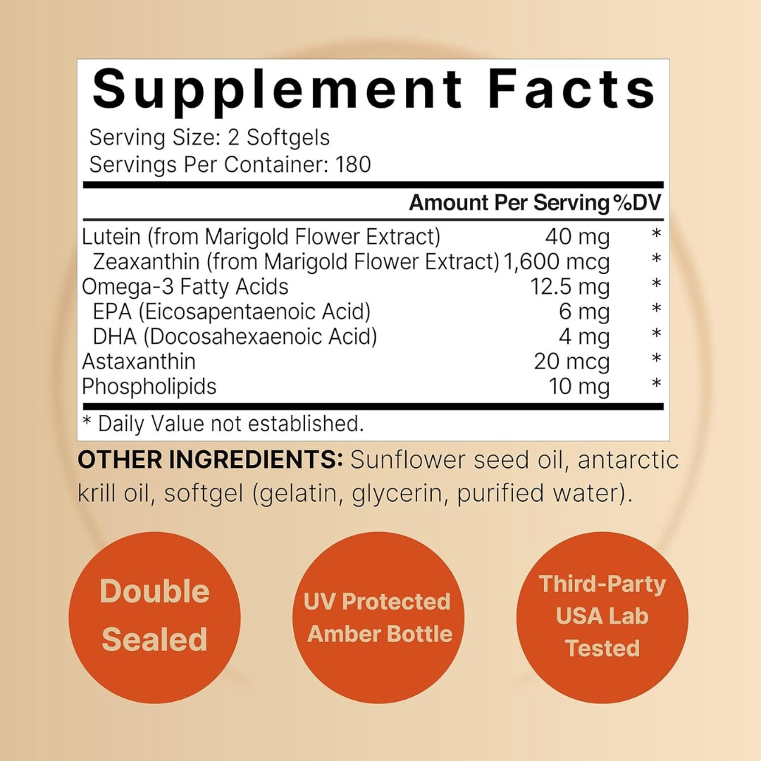 Luteina 40 Mg Con Zeaxanthina 360 Softgels Naturebell