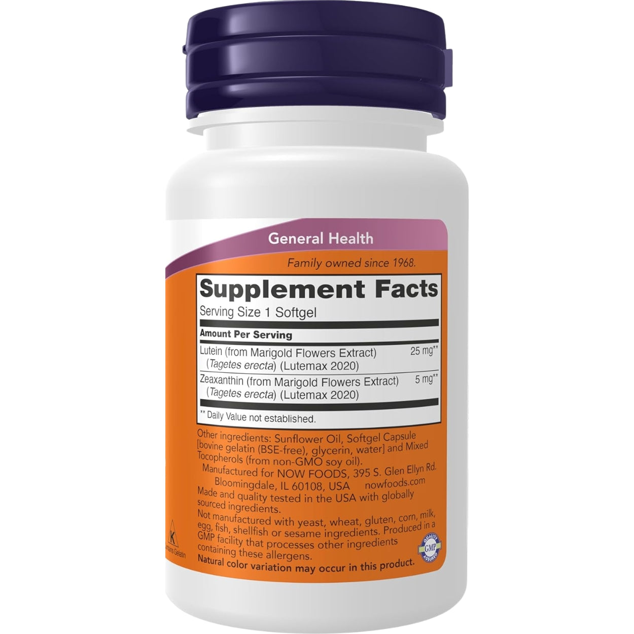 Luteína Zeaxantina 120 Softgels Now