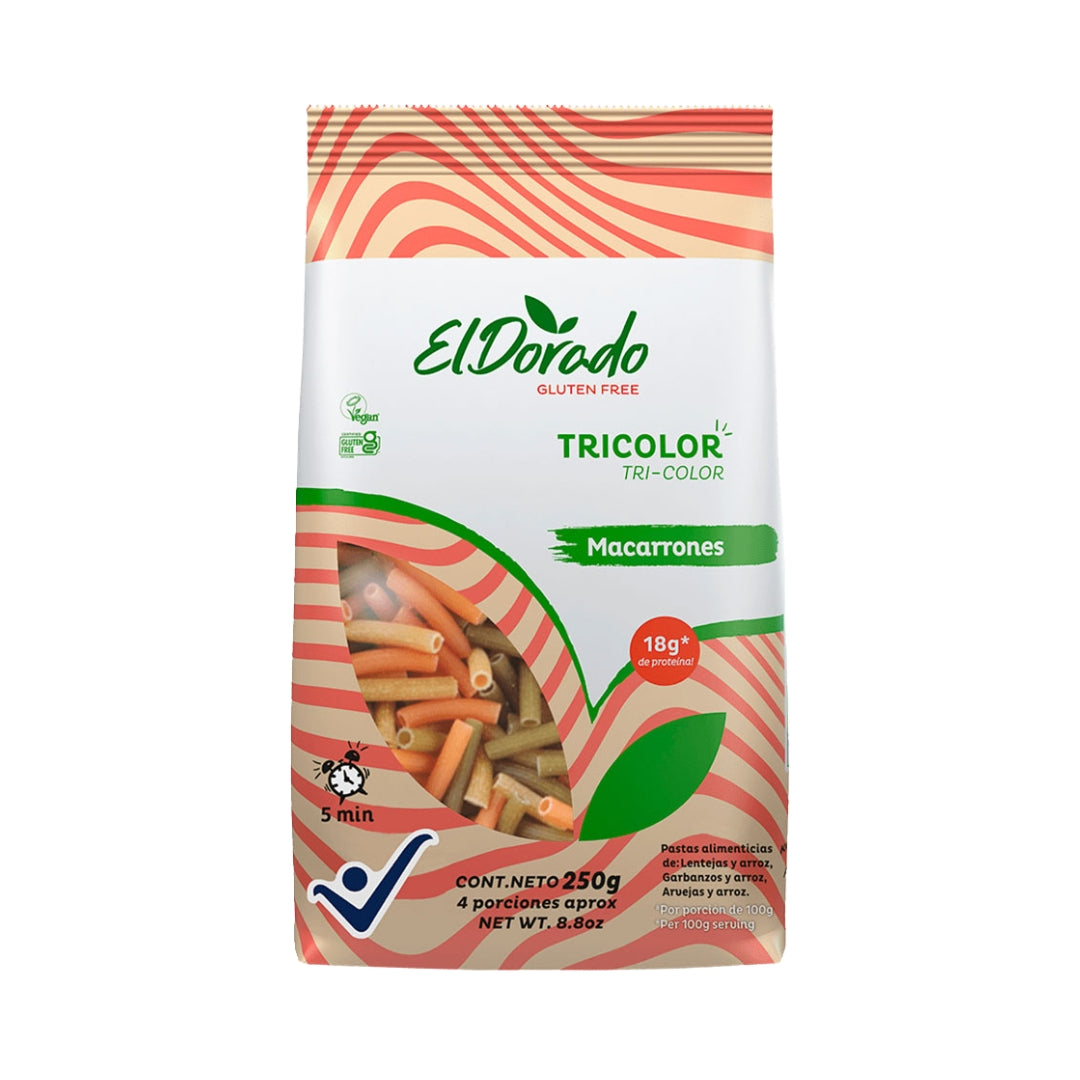 Macarrones Tricolor 250 Gr El Dorado