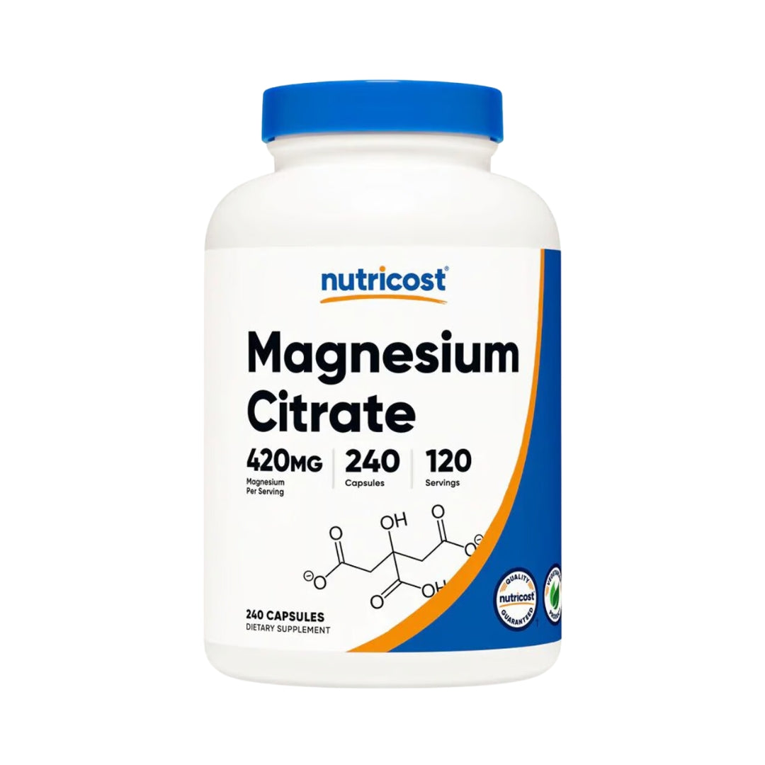 Magnesium Citrate 420 Mg 240 Capsulas Nutricost