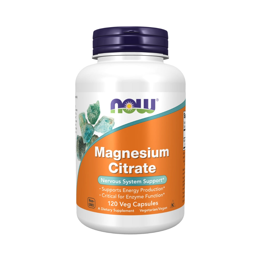 Magnesium Citrate 120 Capsulas Now