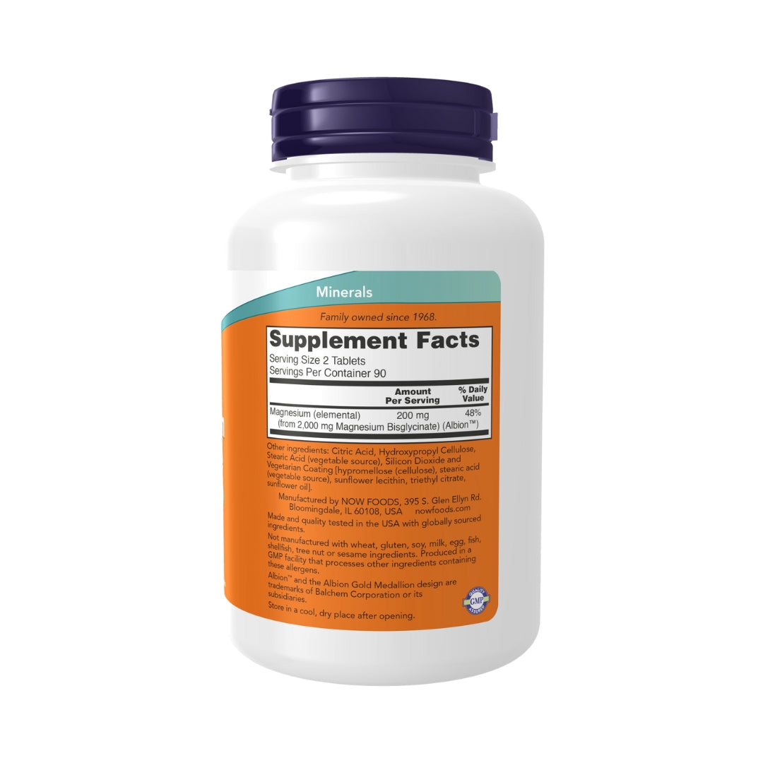 Magnesium Glycinate 180 Capsulas Now