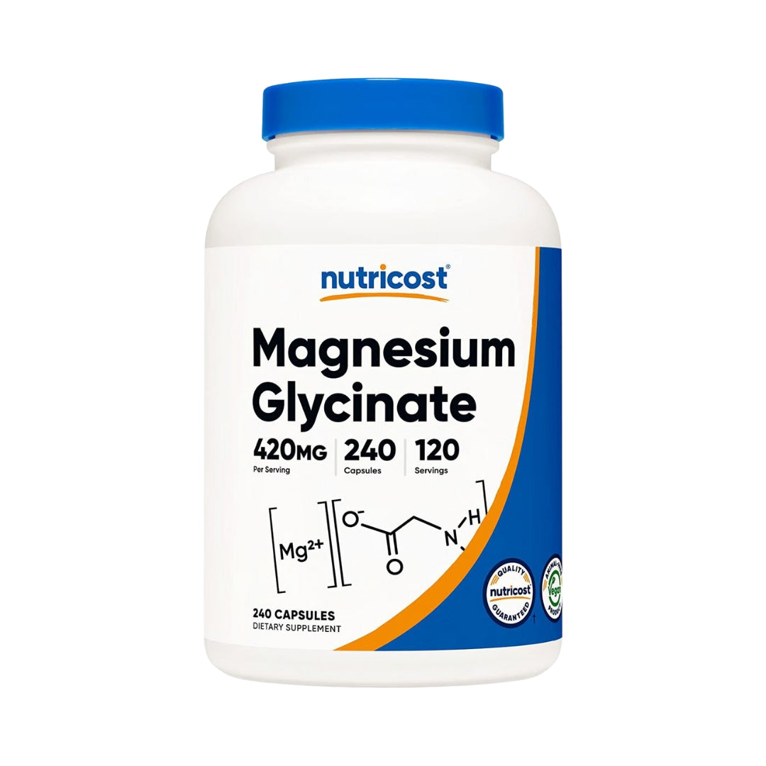 Magnesium Glycinate 420 Mg 240 Capsulas Nutricost