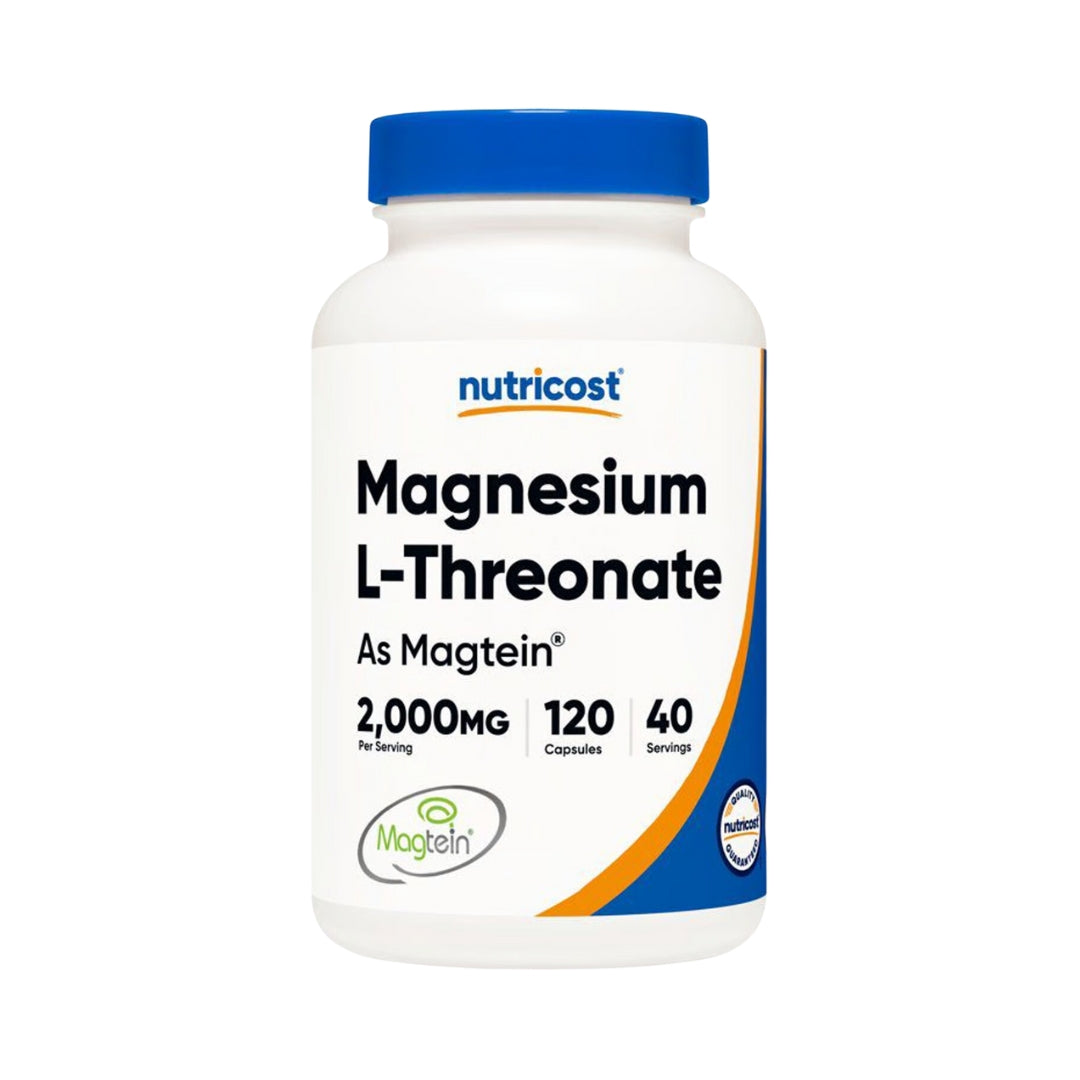 Magtein Magnesio L-Threonate 2000 Mg 120 Capsulas Nutricost