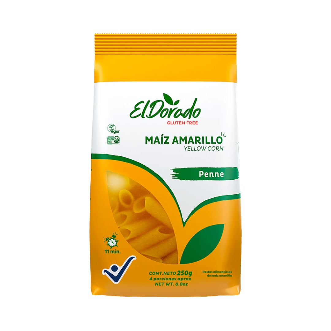 Maiz Amarillo Yellow Corn Penne 250 Gr El Dorado