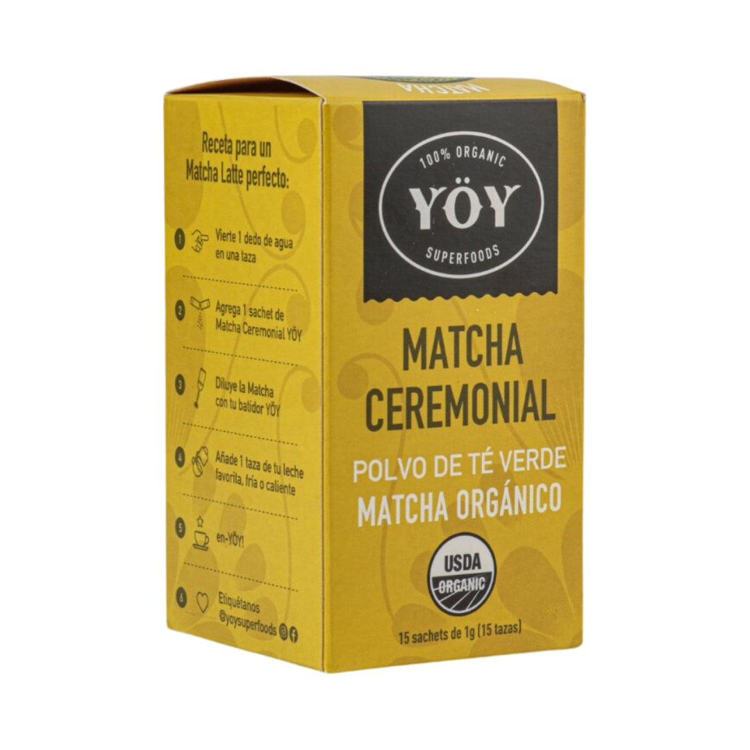 Matcha Ceremonial Organica 15 Sobres Yoy