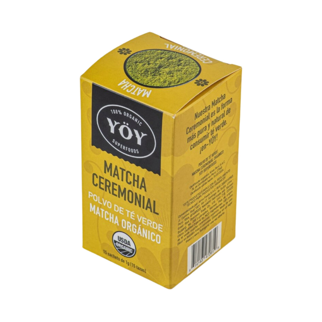 Matcha Ceremonial Organica 15 Sobres Yoy