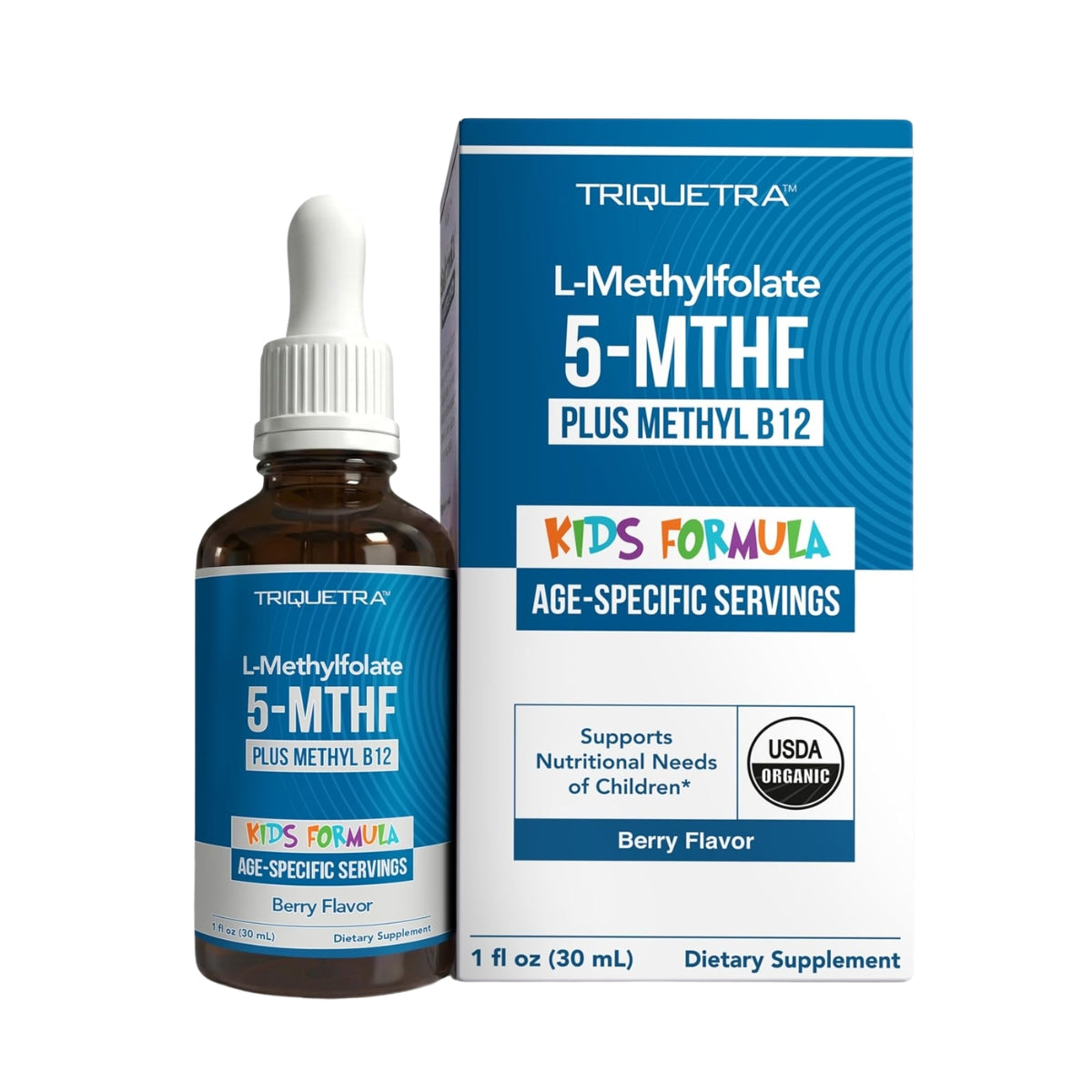 L Metilfolato Con Metil B12 5 MTHF Kids Organico 30 Ml Triquetra