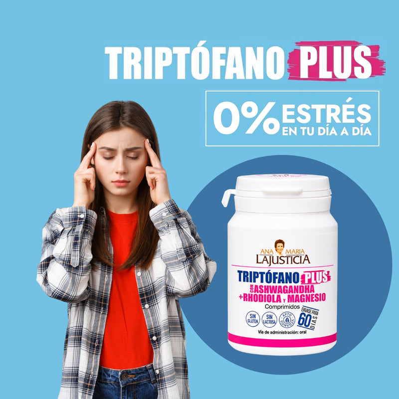Triptofano Plus + Ashwagandha + Rhodiola + Magnesio