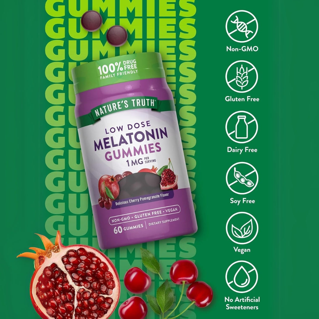 Melatonina 1 Mg 60 Gomitas Natures Truth