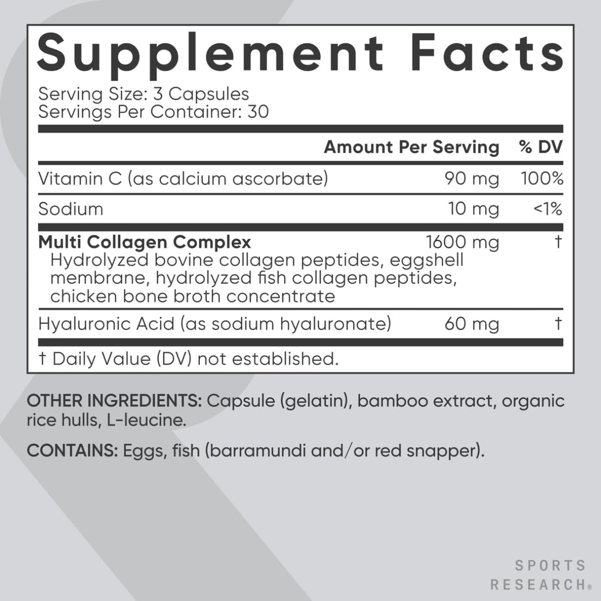 Multi Collagen 90 Capsulas Sports Research