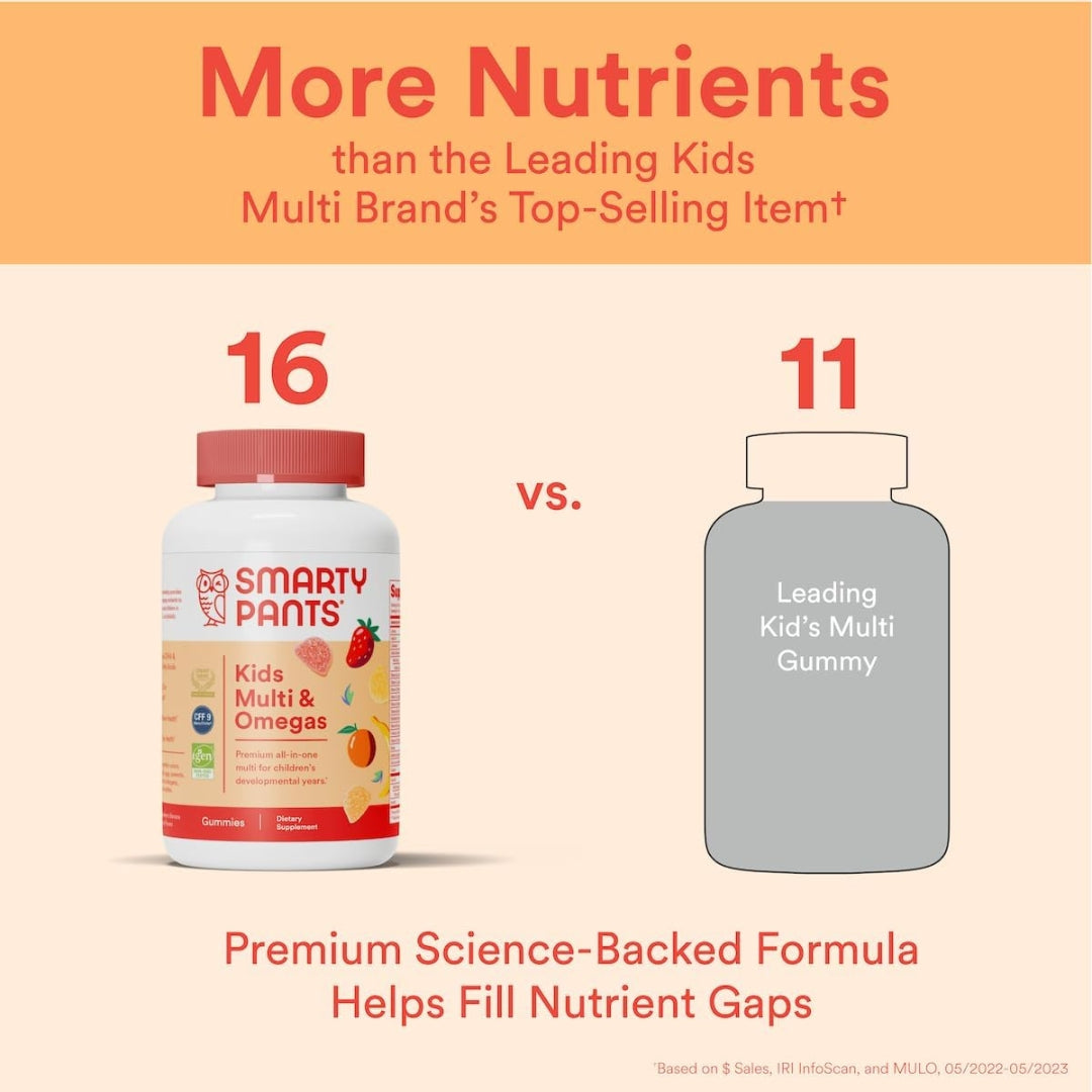 Multivitaminico y Omega Kids 120 Gomitas Smarty Pants