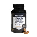 Musgo Marino Irlandés Con Aceite De Semilla Negra Ashwagandha y Pimienta Negra 60 Capsulas BetterAlt