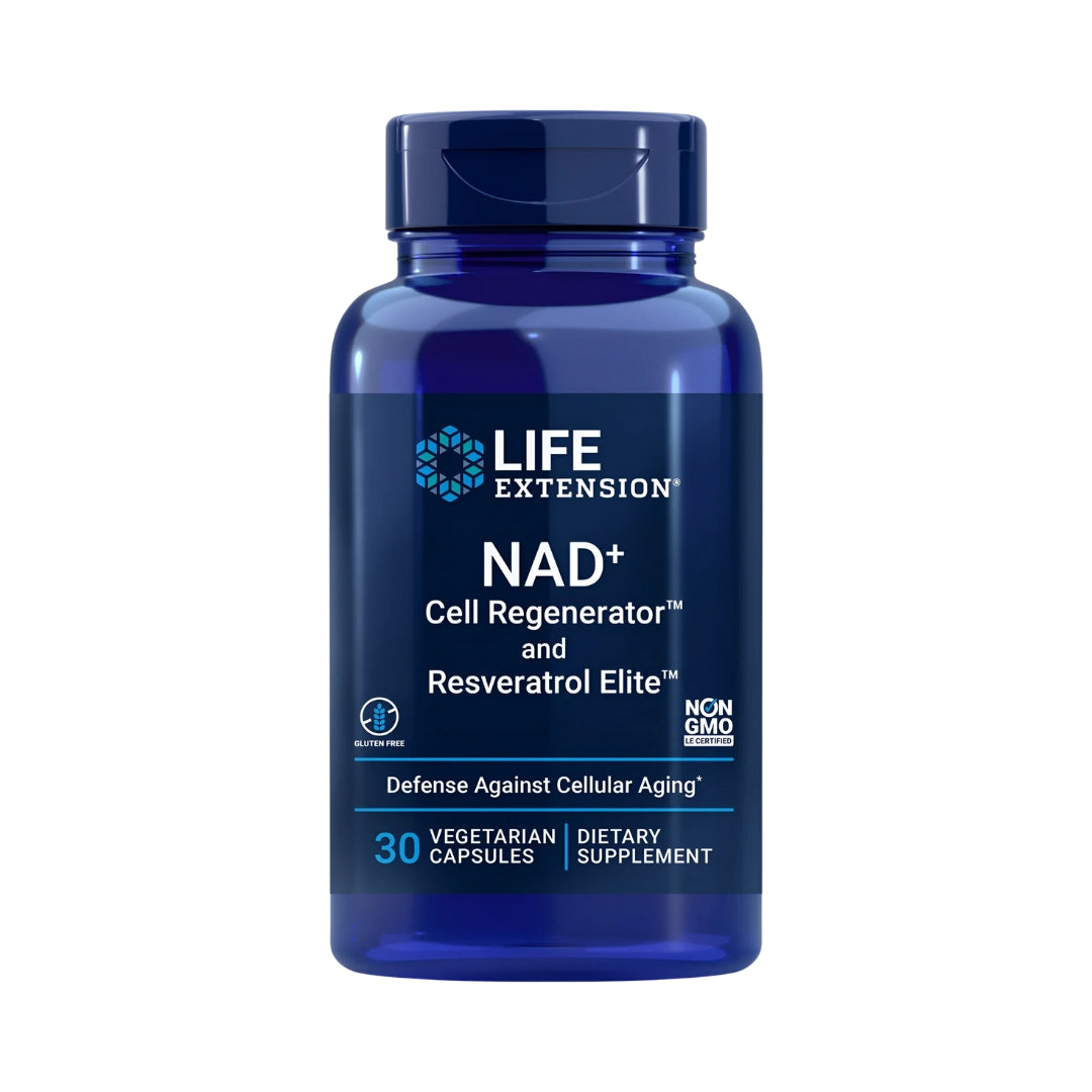 Nad Cell Regenerator y Resveratrol Elite 30 Capsulas Life Extension