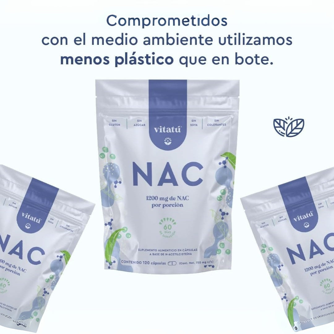 Nac 1200 Mg 120 Capsulas Vitatu