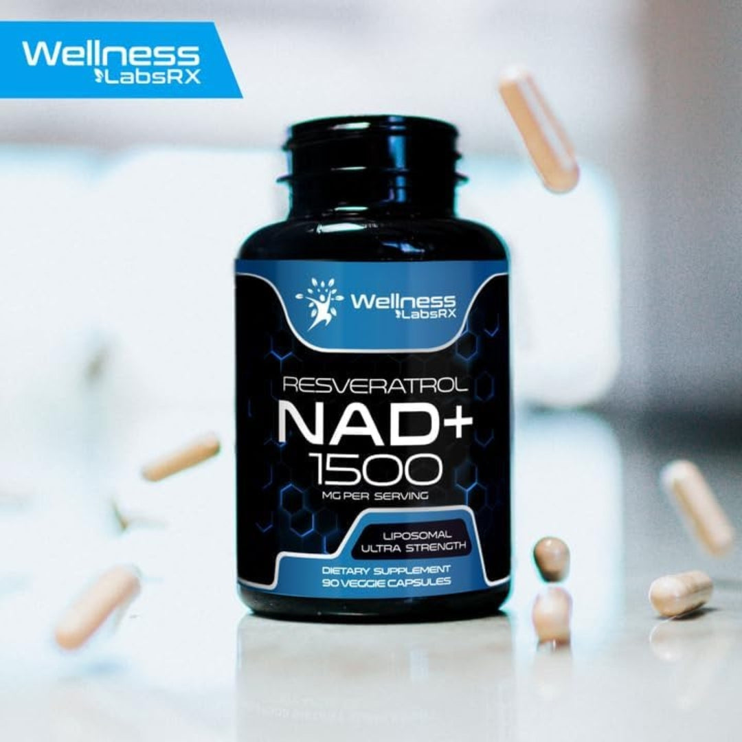 Nad con Resveratrol Liposomal 1500 Mg 90 Capsulas Wellness