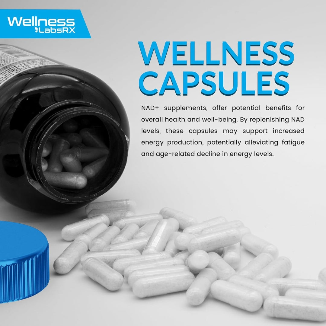 Nad con Resveratrol Liposomal 1500 Mg 90 Capsulas Wellness