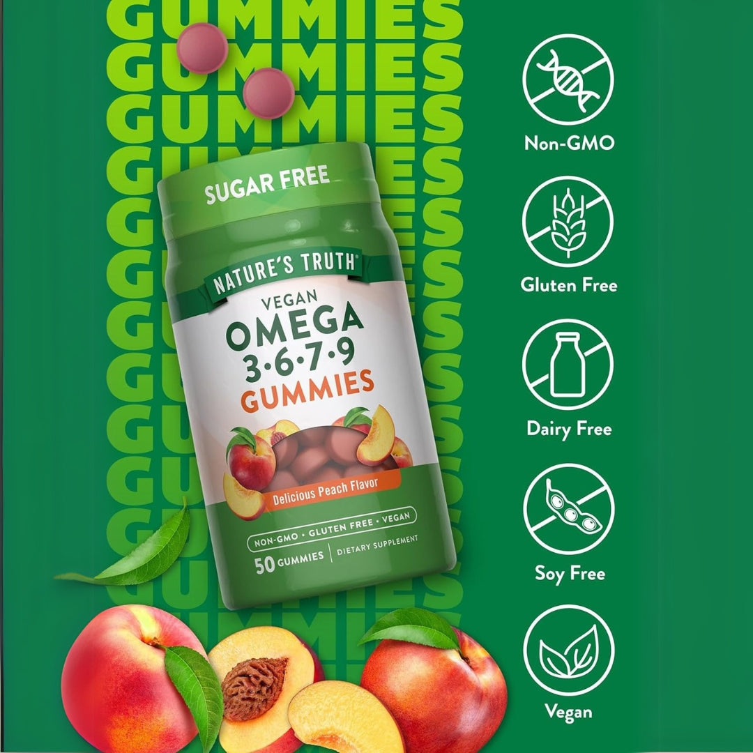 Omega 3-6-7-9 50 Gomitas  Natures Truth
