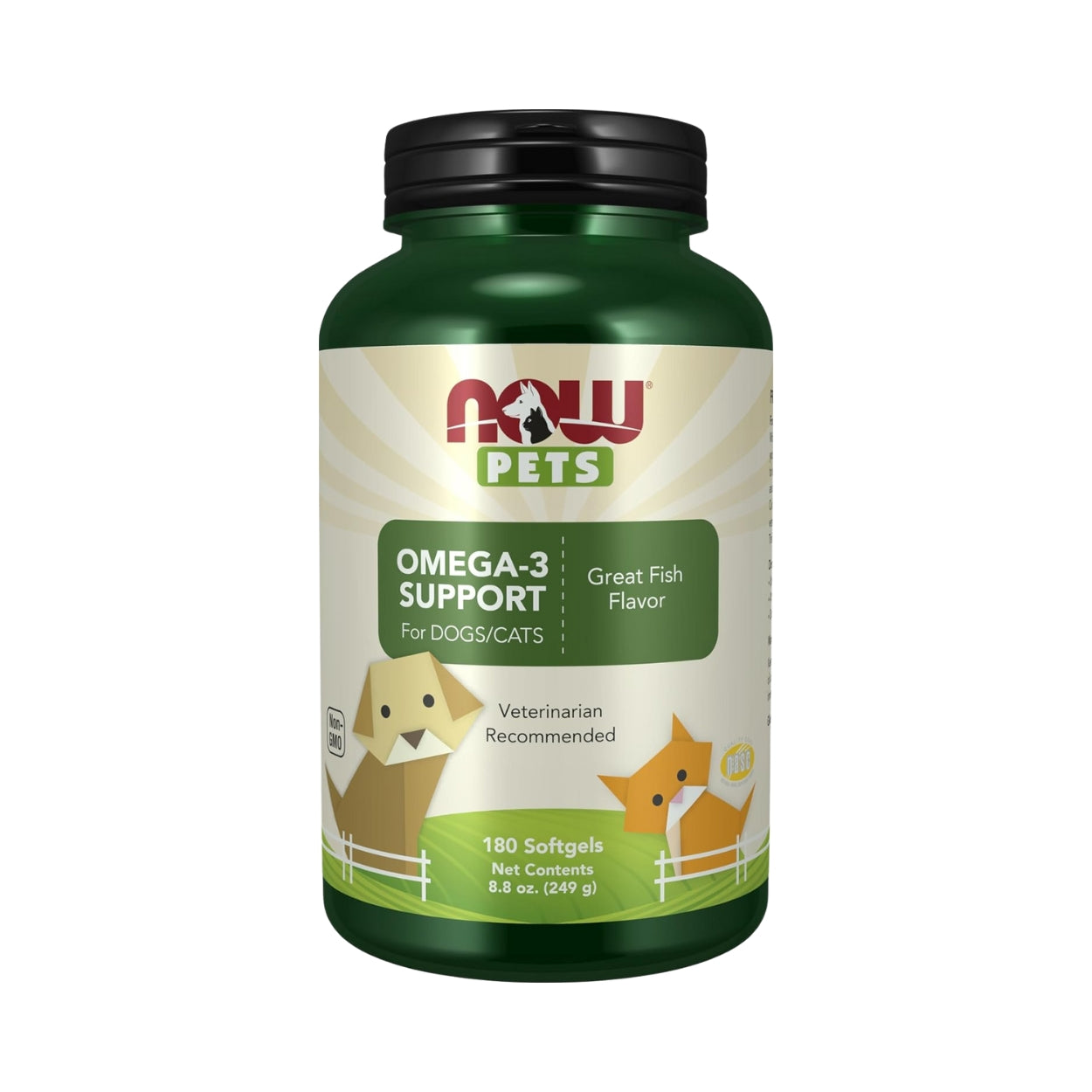 Omega 3 Support 249 Gr 180 Softgels Now Pets