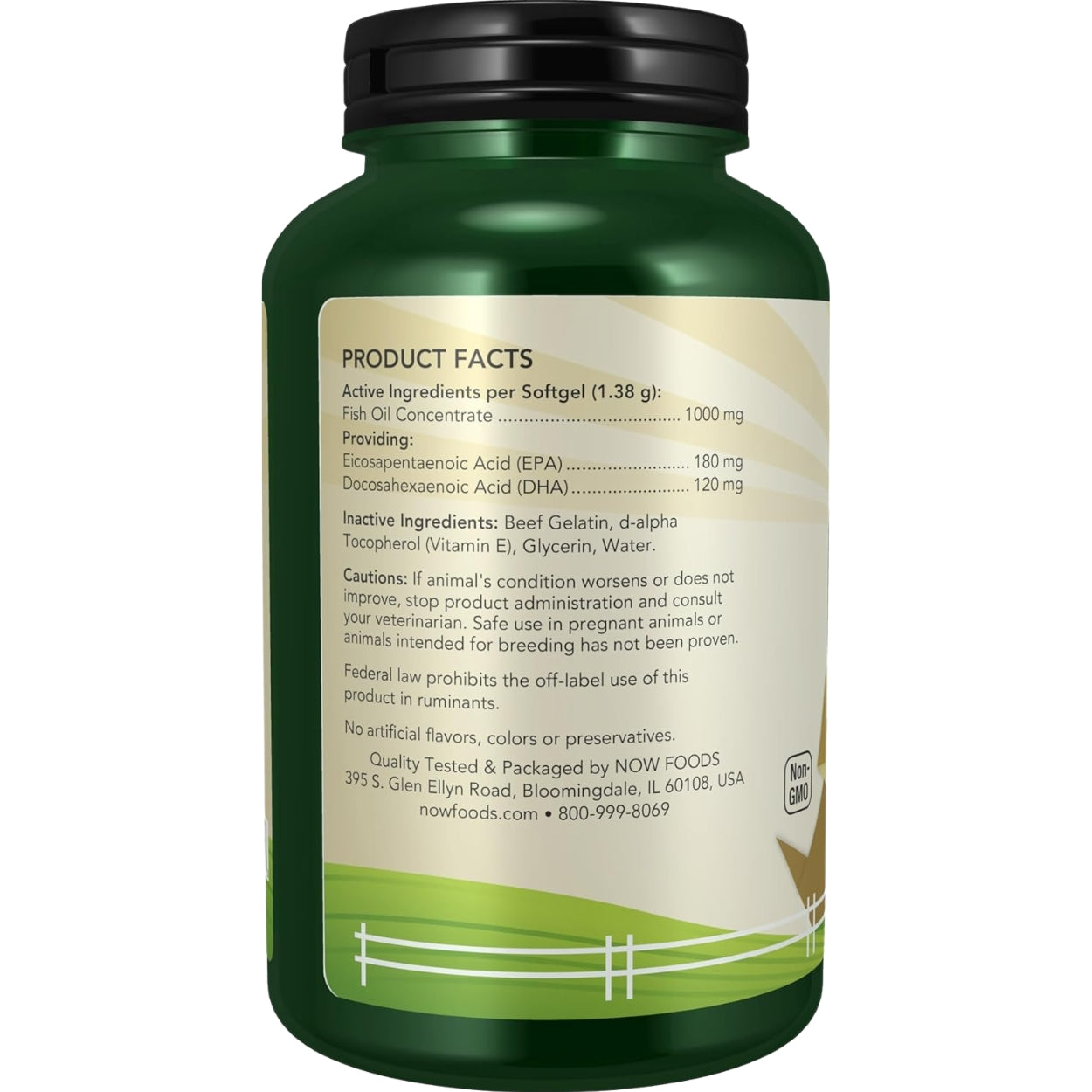 Omega 3 Support 249 Gr 180 Softgels Now Pets