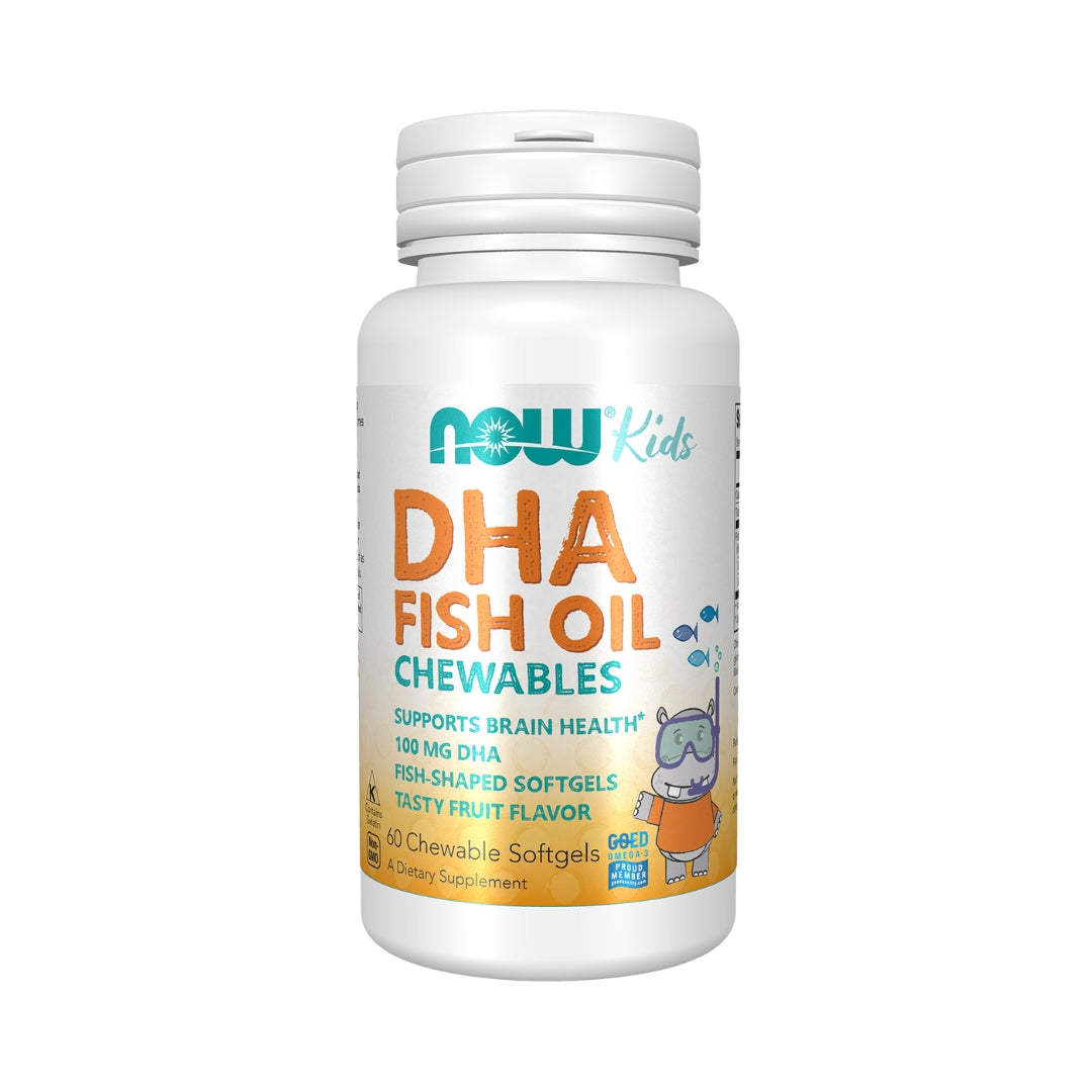 Omega 3 Dha Fish Oil Chewables 60 Softgels Now Kids
