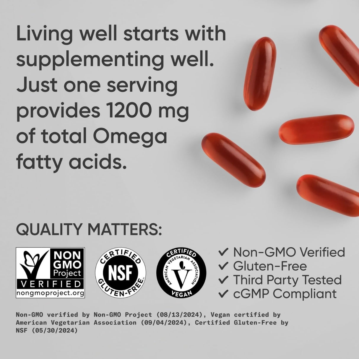 Omega vegano 3-6-7-9  1200 Mg  90 Capsulas Sports Research