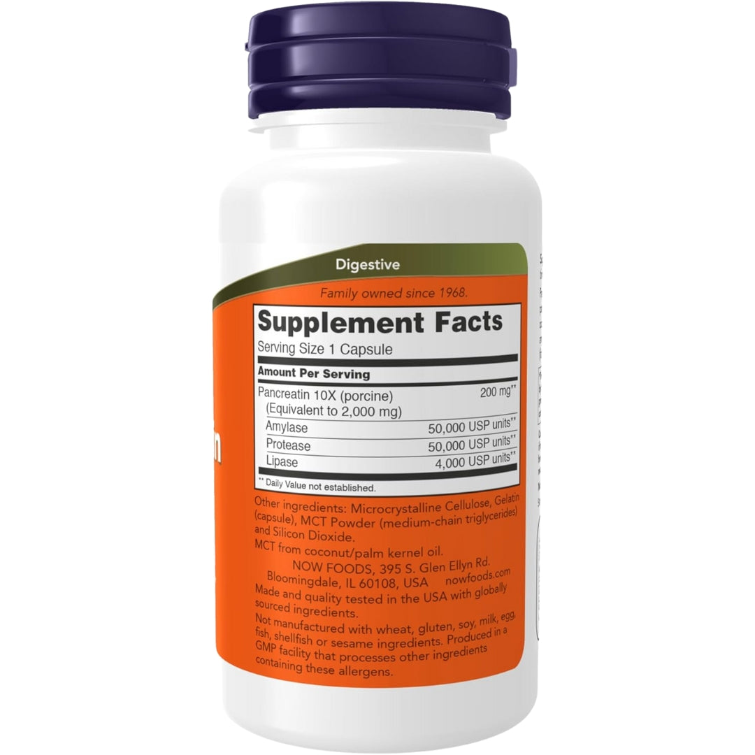 Pancreatina 2000 Mg 100 Capsulas Now